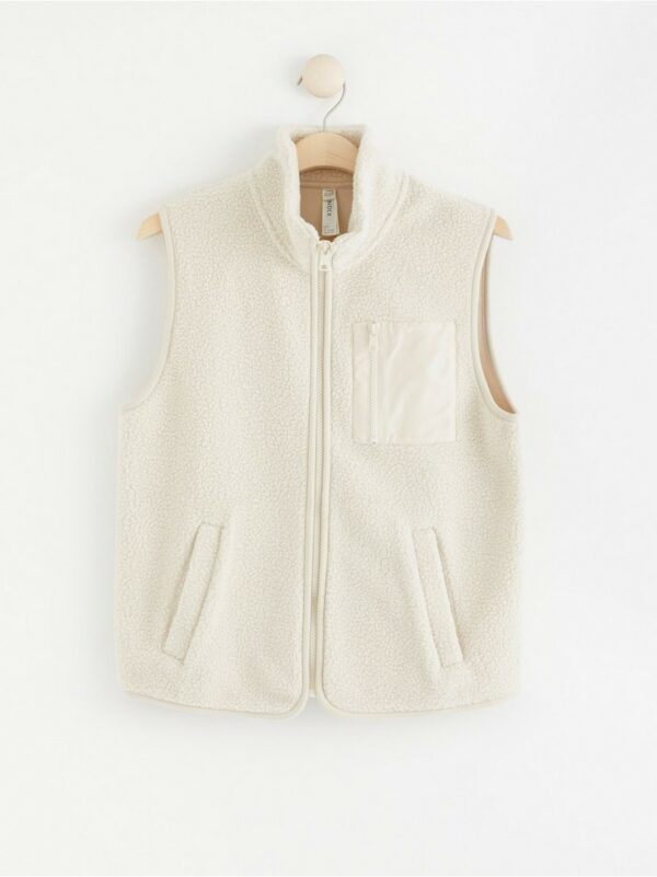 THERMOLITE® Pile vest - Beige, 3XL