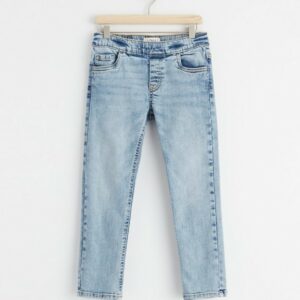 STURE Straight regular waist pull-up jeans - Light denim, 116