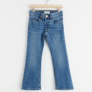 FREJA Flare regular waist jeans - Denim, 98