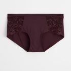 Regular waist briefs with lace - Lilac, 40/42