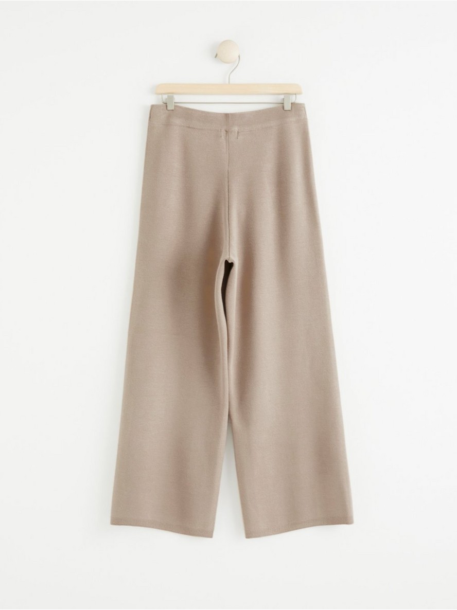 Wide knitted trousers