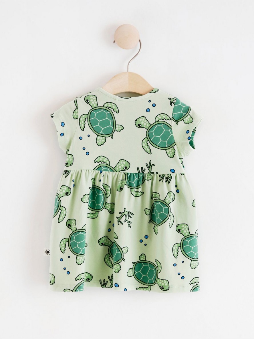 Short sleeve dress with turtles