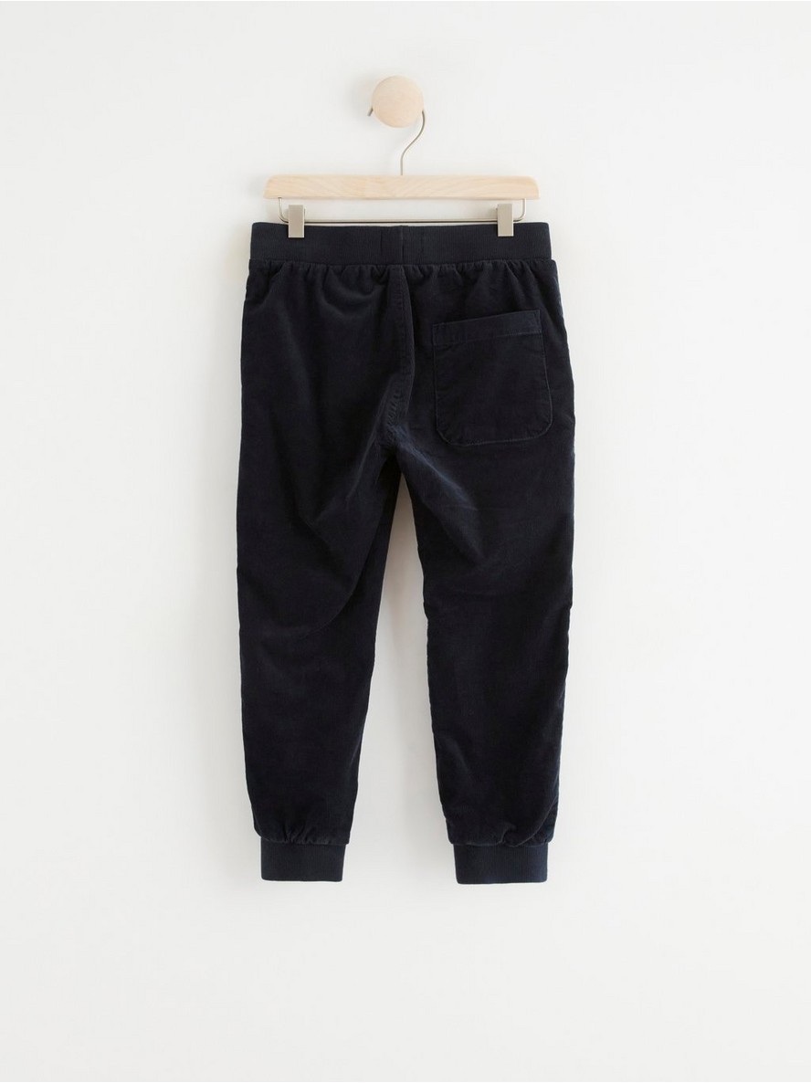 Lined corduroy trousers