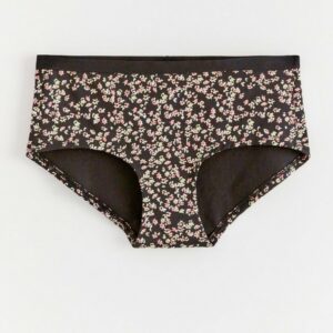 Iris & Lilly Women's Cotton High Leg Knickers, Pack of 5, Black/Pale  Pink/White, 18 : : Fashion