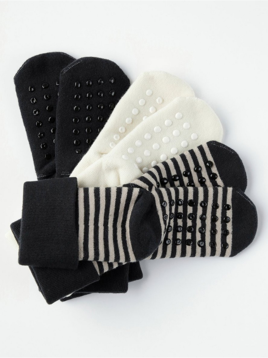3-pack terry socks with antislip