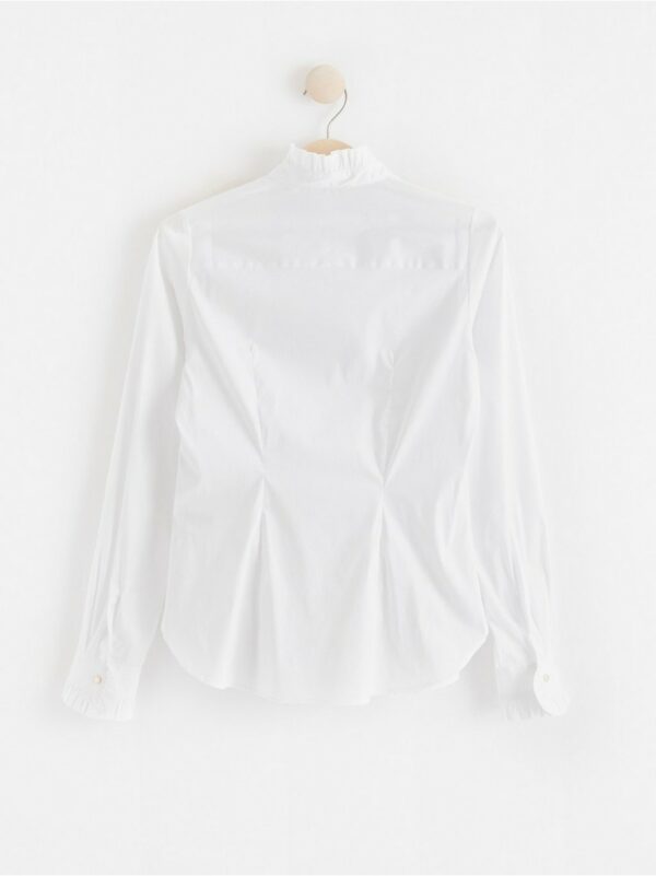 Blouse with frill details
