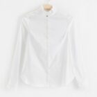 Blouse with frill details - White, 38