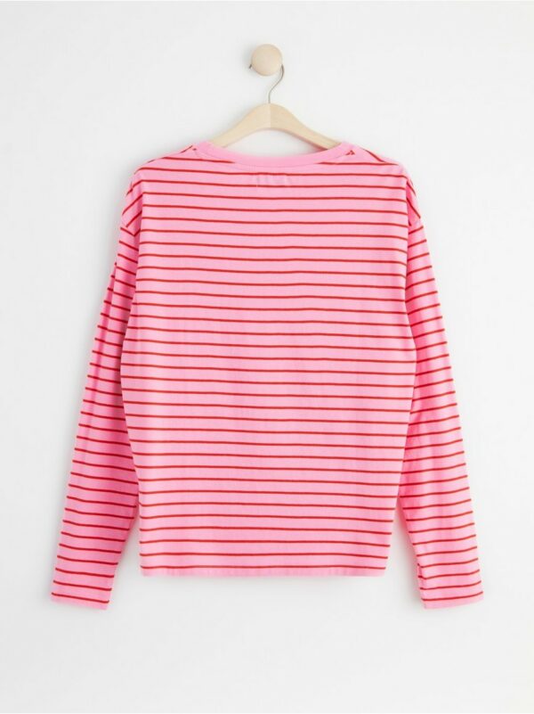 Striped long sleeve top