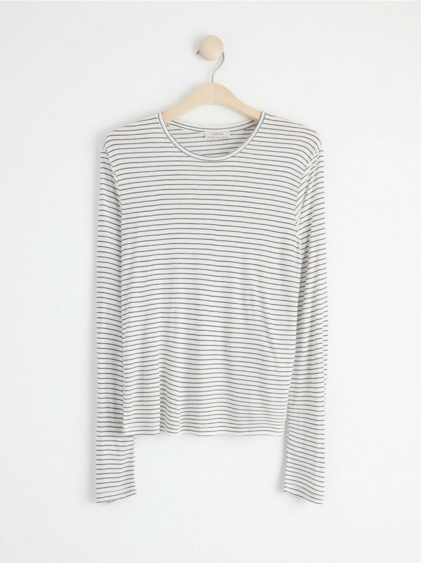 Long sleeve top - White, S