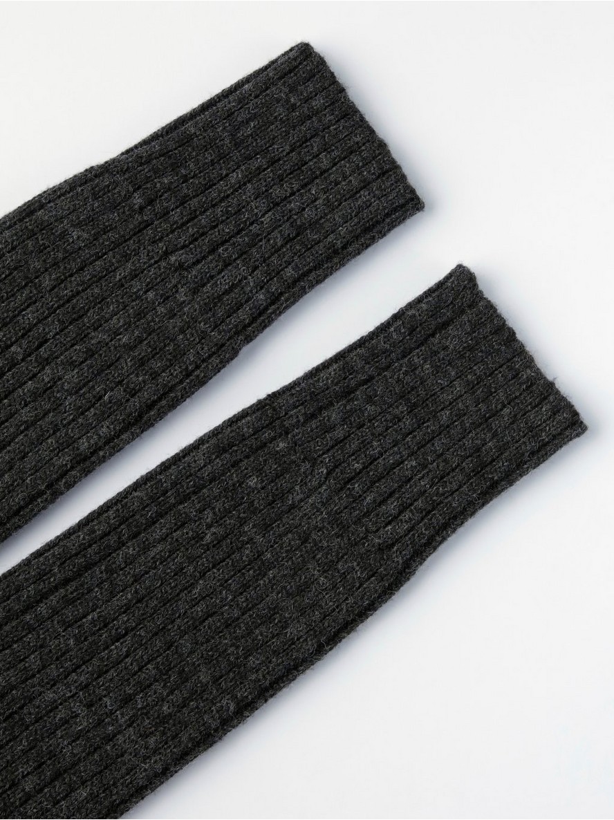 Rib-knit leg warmers