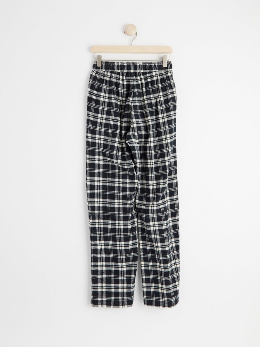 Checked flannel pyjama trousers