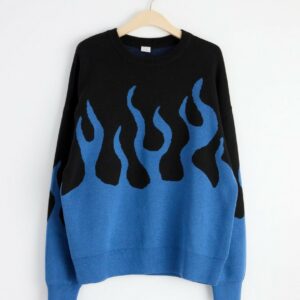 Knitted jumper - Black, 170
