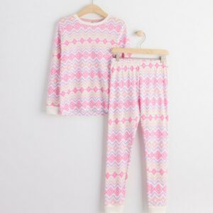 Pyjama set with fair isle print - Lilac, 122/128