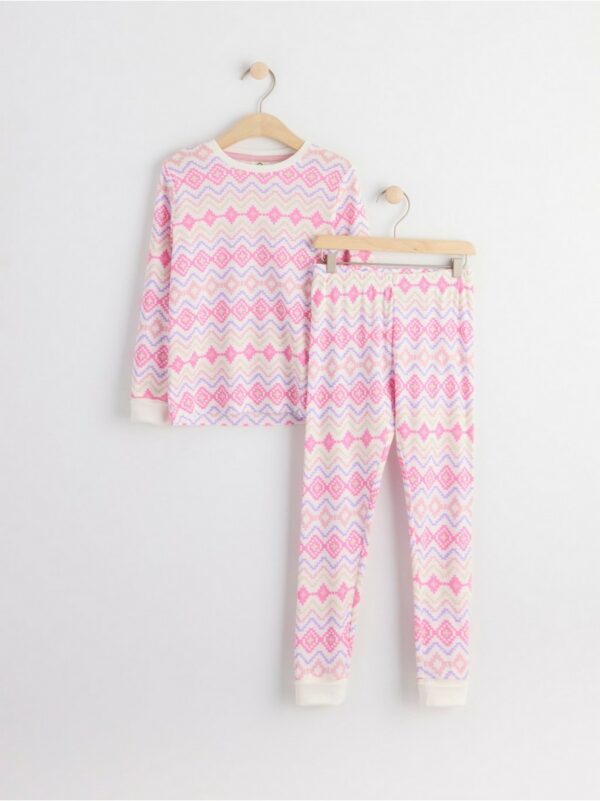 Pyjama set with fair isle print - Lilac, 122/128
