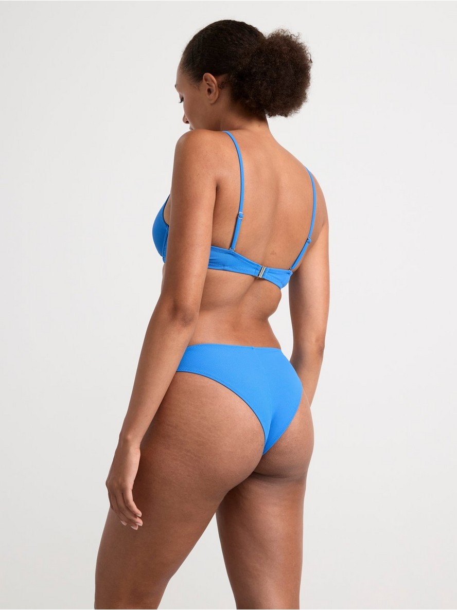 Ribbed brazilian bikini bottoms