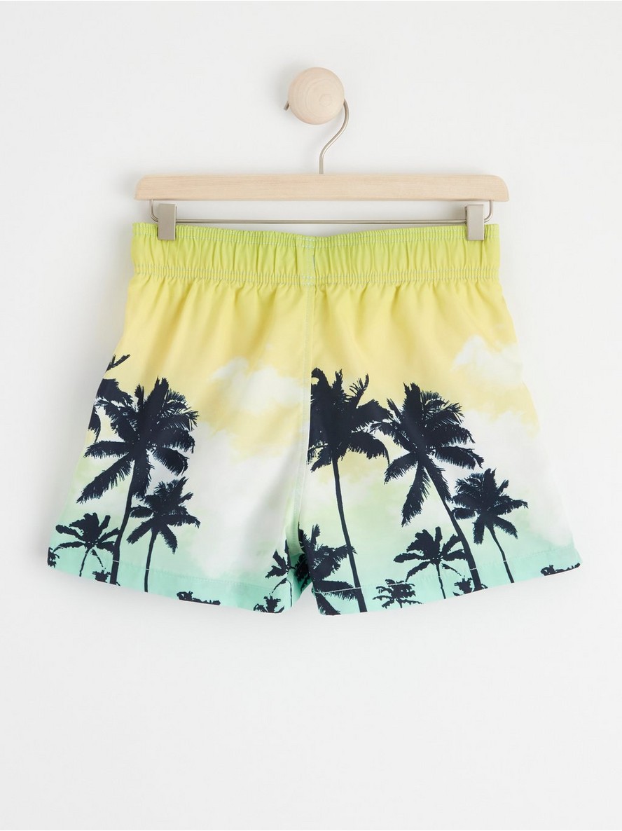 Swim shorts with palm trees