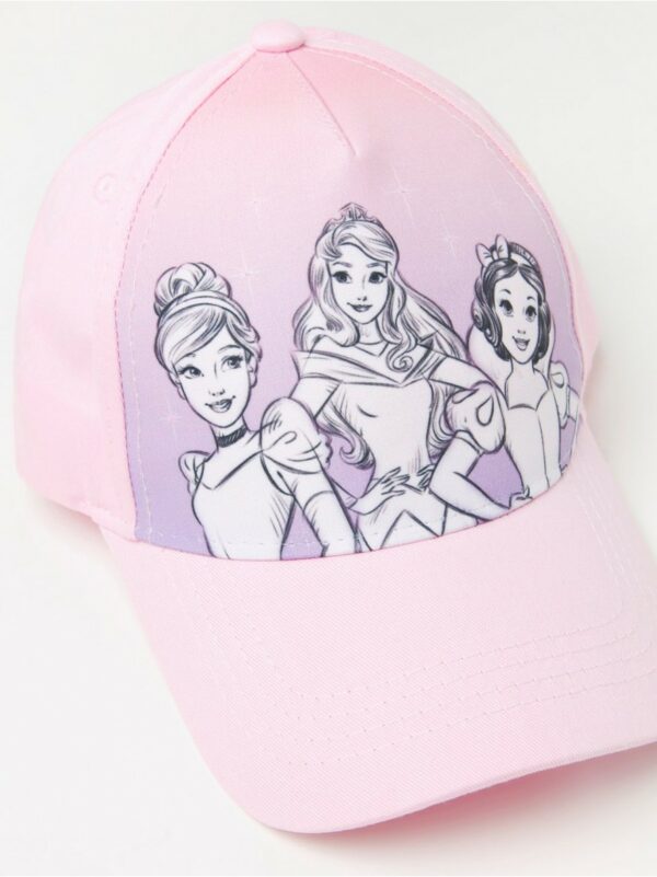 Round peak cap with Disney princesses