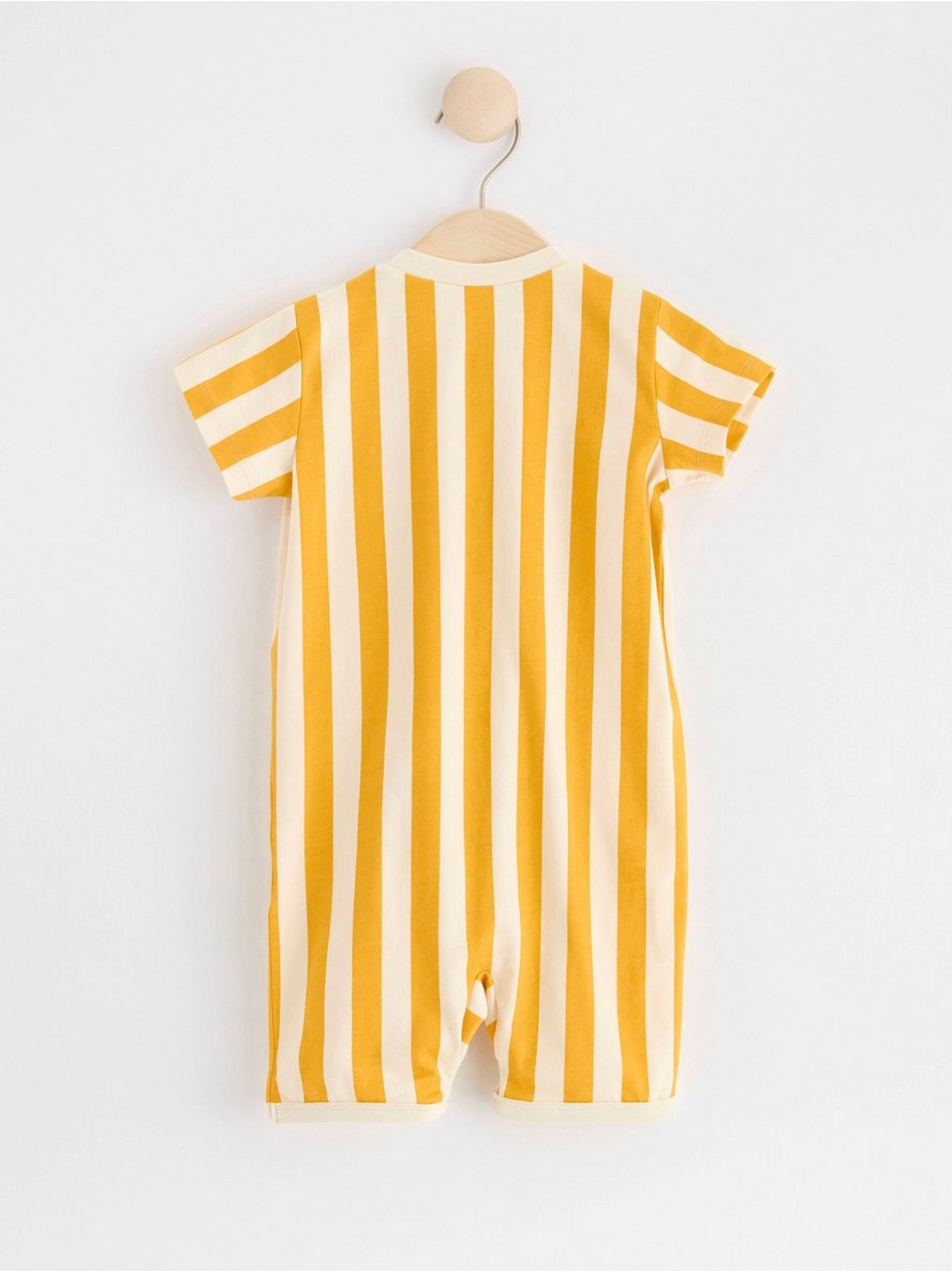 Pyjama romper with stripes