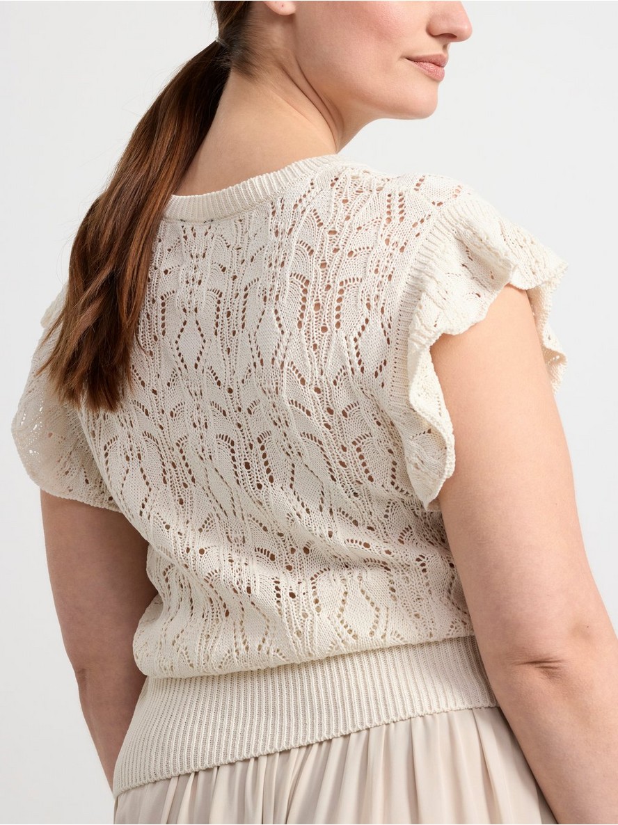 Knitted sleeveless top