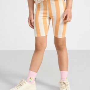 Striped cycling shorts - Light Dusty Orange, 122