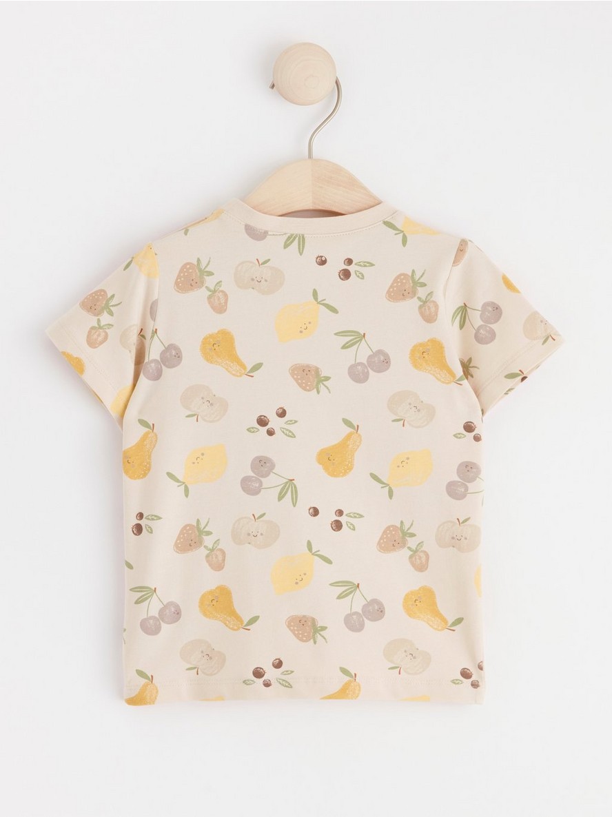 Short sleeve top with fruits