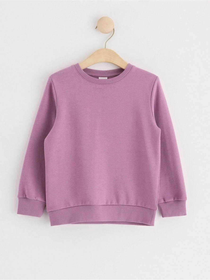Sweatshirt with brushed inside - Lilac, 128