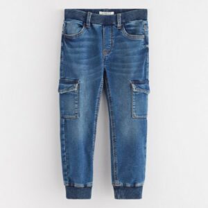 Cargo denim trousers - Blue, 128