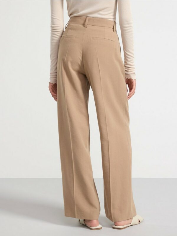 Trousers straight with regular waist