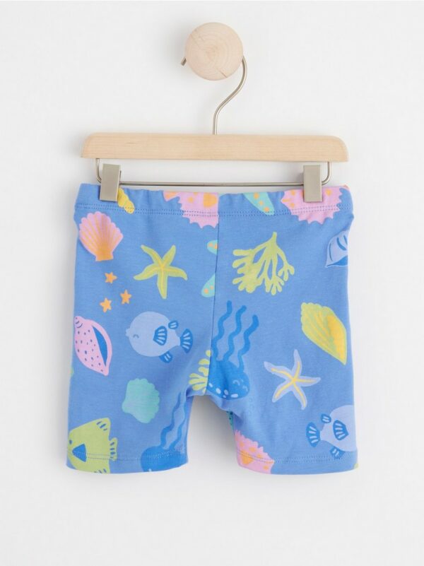 Cycling shorts with sea animals