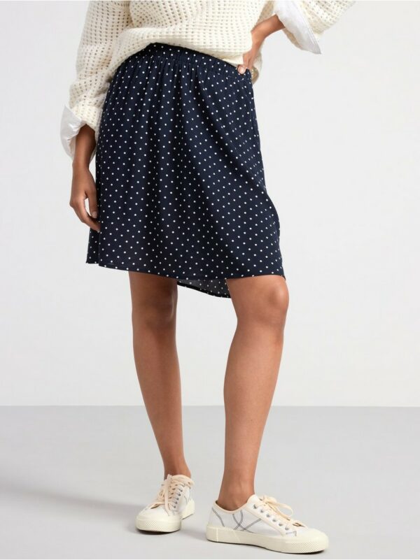 Dotted mini skirt - Blue, L