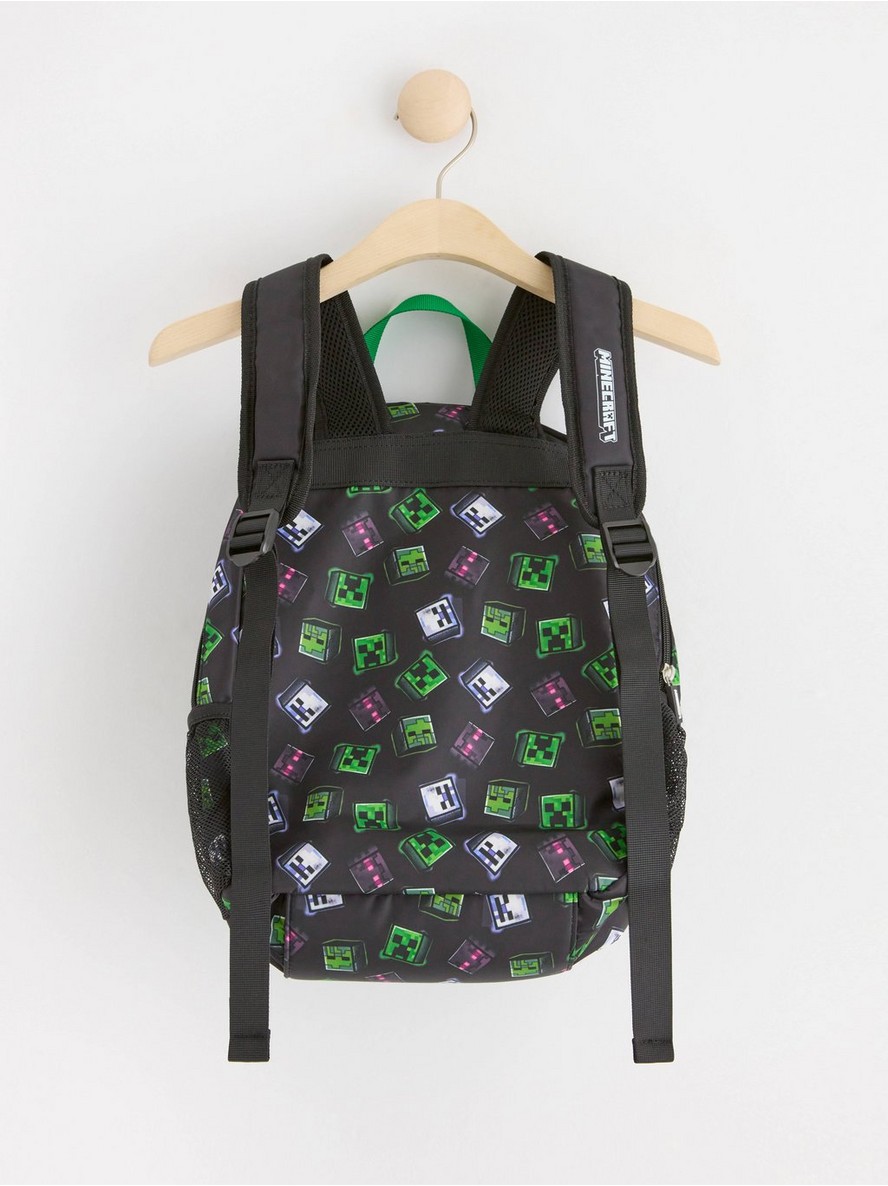 Backpack with Minecraft pattern