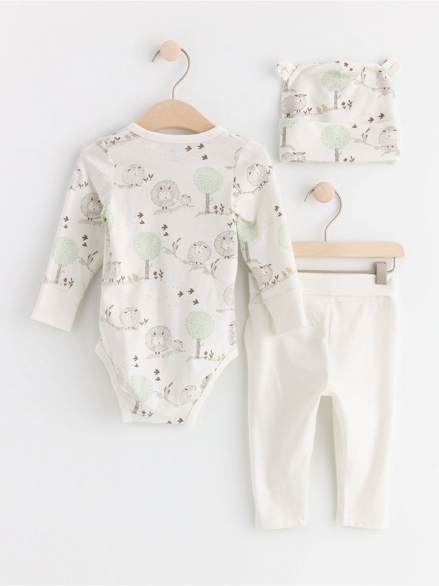 Set - wrap bodysuit and trousers