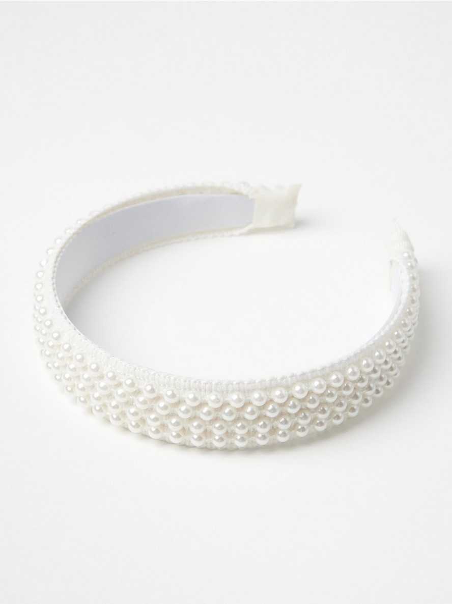 Alice band with pearls